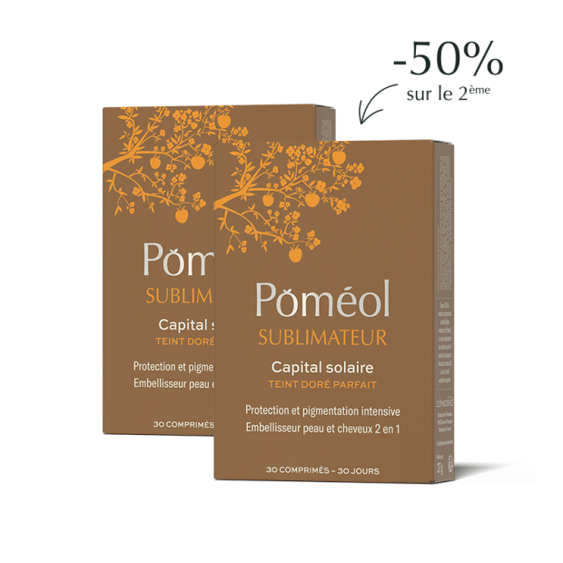 Poméol SUBLIMATEUR Préparateur soleil, 60 Comprimés | Parashop.com
