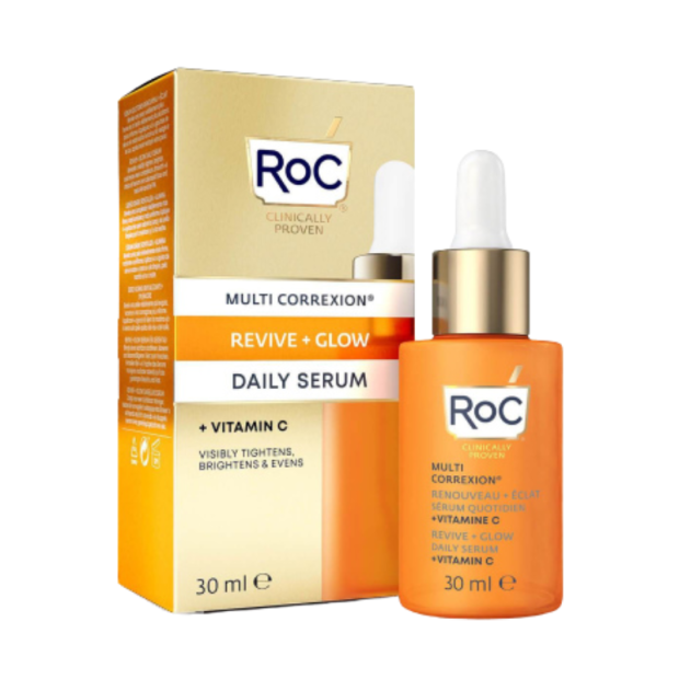 RETINOL CORREXION Renouveau + Éclat Sérum quotidien vitamine C, 30ml Roc - Parashop
