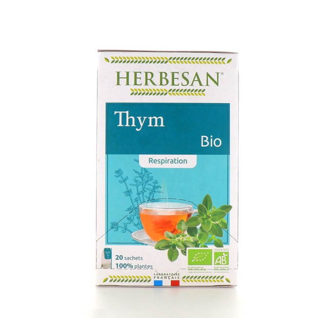 Infusion bio Thym, 20 sachets Herbesan - Parashop