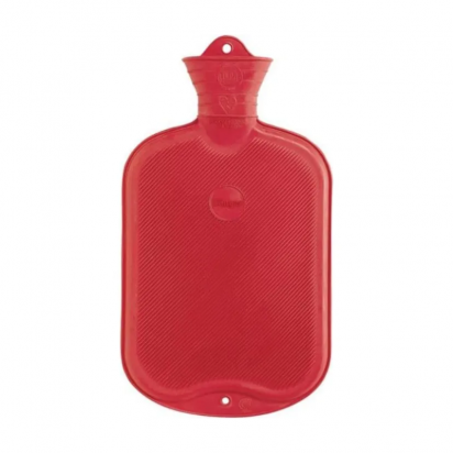 Bouillotte striée rouge, 2L Cosmetic European Distribution - Parashop