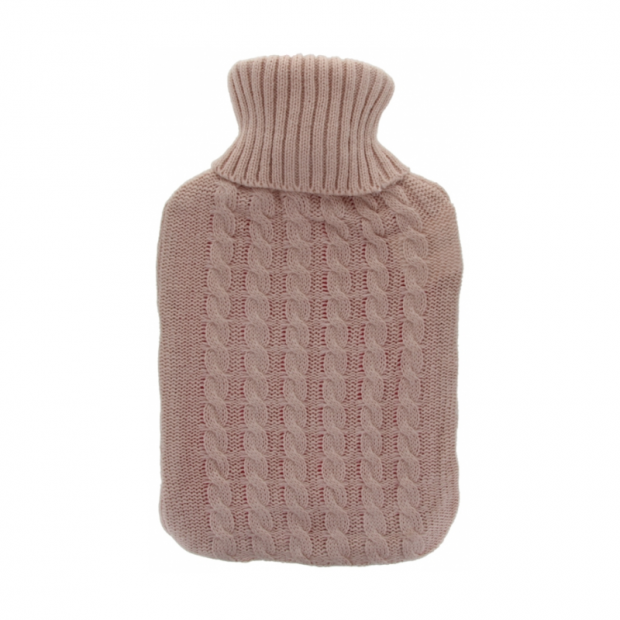 Bouillotte tricot rose, 1.8L