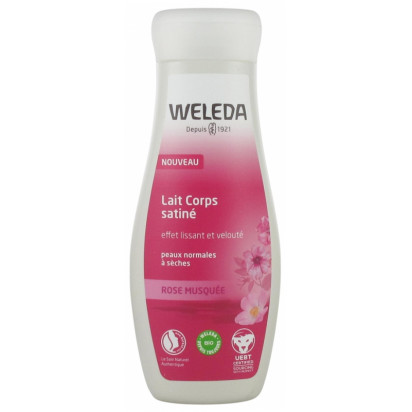 Lait corps satiné à la Rose musquée, 200ml Weleda - Parashop