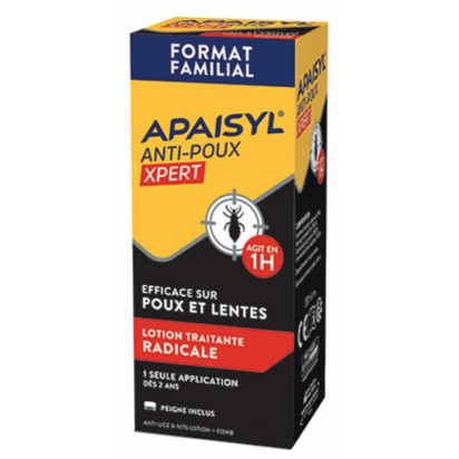 ANTI-POUX XPERT Lotion radicale poux & lentes, 200ml Apaisyl - Parashop