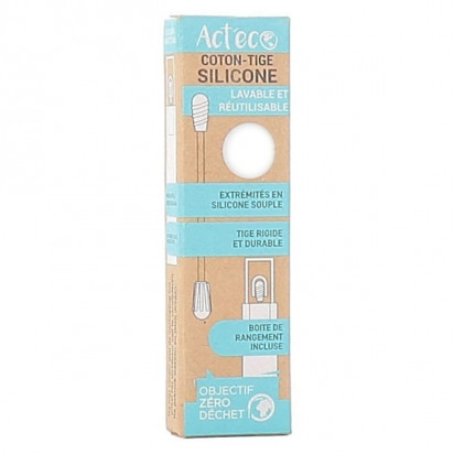 ACT'ECO Coton tige silicone lavable blanc, 1 pièce Humble & Co - Parashop