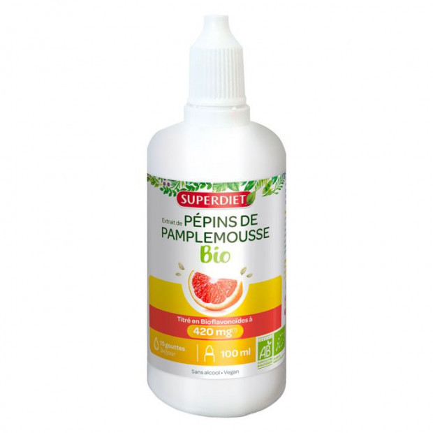 Extrait de pépins de pamplemousse, 100ml Super Diet - Parashop