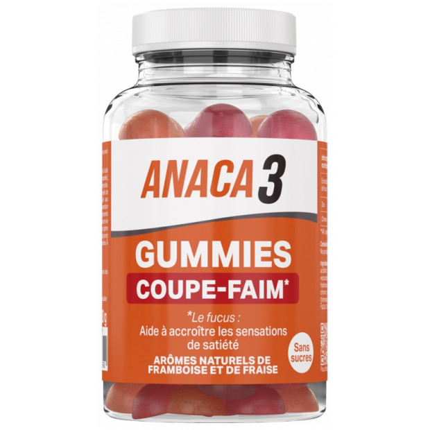 Coupe faim sans sucres, 60 gummies Anaca3 - Parashop