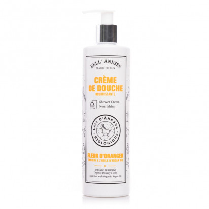 Crème de douche fleur d'oranger au lait d'ânesse bio, 400ml