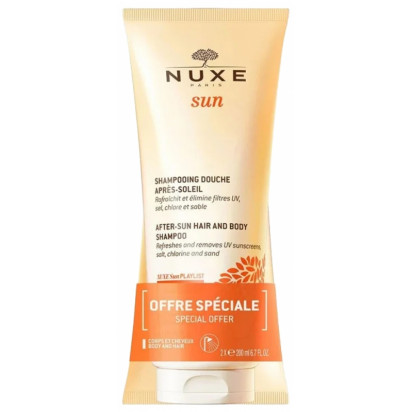 SUN Shampoing douche après-soleil, lot 2x200ml Nuxe - Parashop