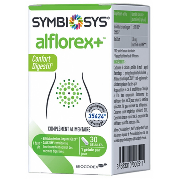 SYMBIOSYS ALFLOREX+ Confort digestif, 30 Gélules Iprad - Parashop