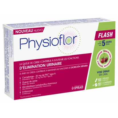 PHYSIOFLOR Flash, 10 gélules + 10 comprimés Iprad - Parashop