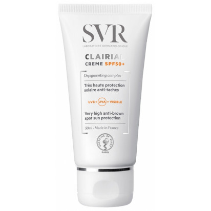 CLAIRIAL SPF50+ Crème écran solaire anti-taches, 50ml