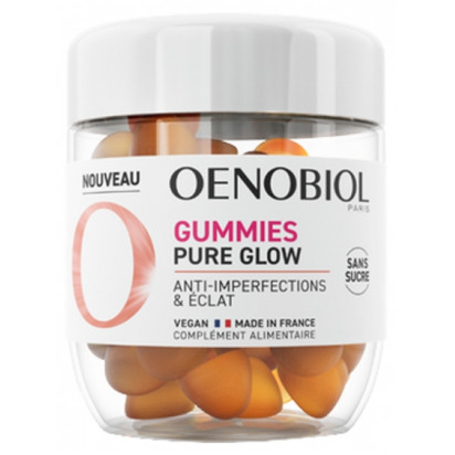 Pure Glow anti-imperfections & éclat, 60 gummies Oenobiol - Parashop