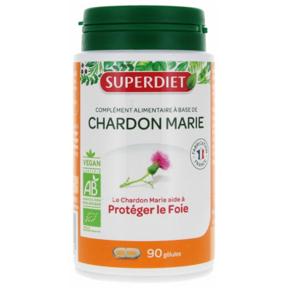 Chardon marie bio, 90 gélules Super Diet - Parashop