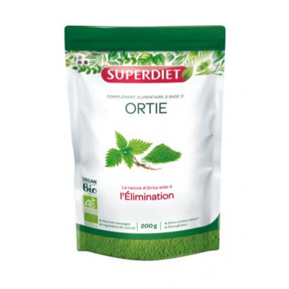 Ortie Bio élimination en poudre, 200g Super Diet - Parashop