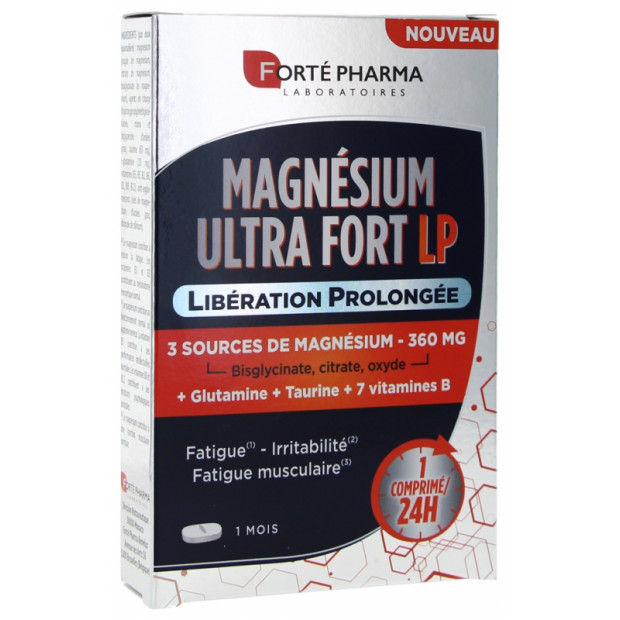 MAGNESIUM Ultra fort à libération prolongée, 30 comprimés Forte Pharma - Parashop