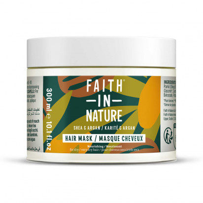 Masque capillaire karité argan, 300ml Faith In Nature - Parashop