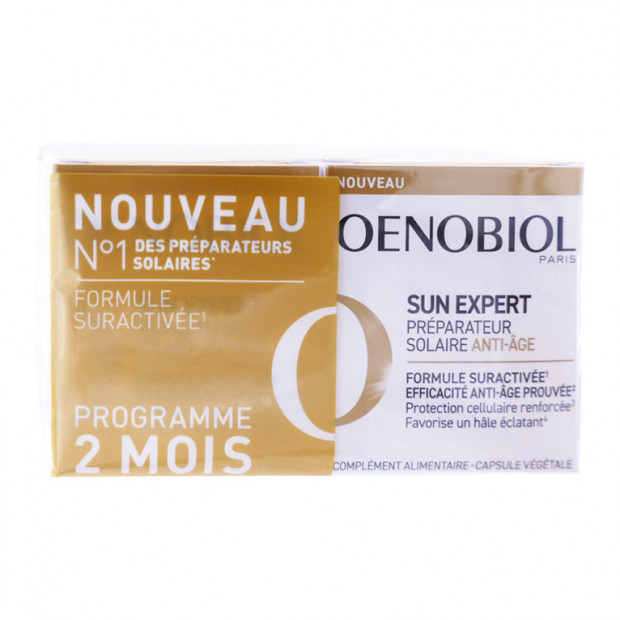 SUN EXPERT Préparation solaire accelerée, lot 2x15 capsules Oenobiol - Parashop