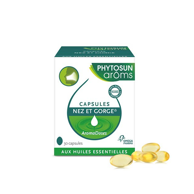 Aromadoses nez & gorge, 30 capsules Phytosun Aroms - Parashop