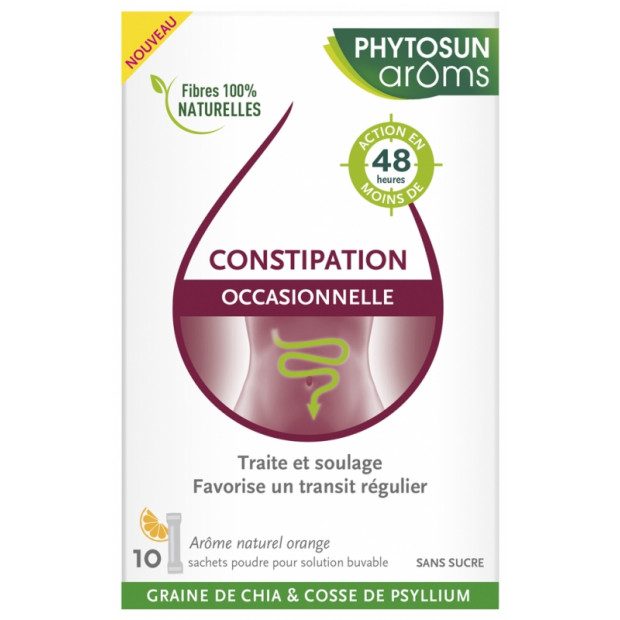 Constipation occasionnelle, 10 sachets poudre Phytosun Aroms - Parashop