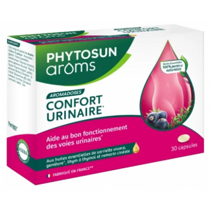 Aromadoses confort urinaire, 30 capsules Phytosun Aroms - Parashop