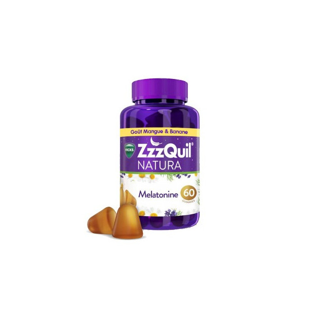 ZzzQuil Sommeil mangue banane, 60 gummies