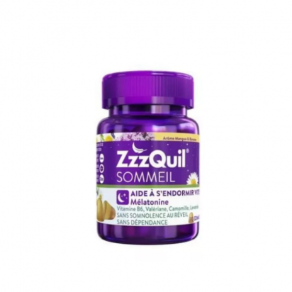 Sommeil mangue banane, 30 gummies ZzzQuil - Parashop