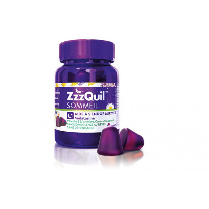 Sommeil fruits des bois, 30 gummies ZzzQuil - Parashop