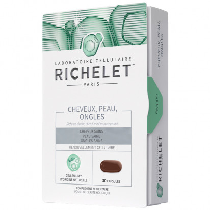 Cheveux peau & ongles, 30 Capsules Richelet - Parashop
