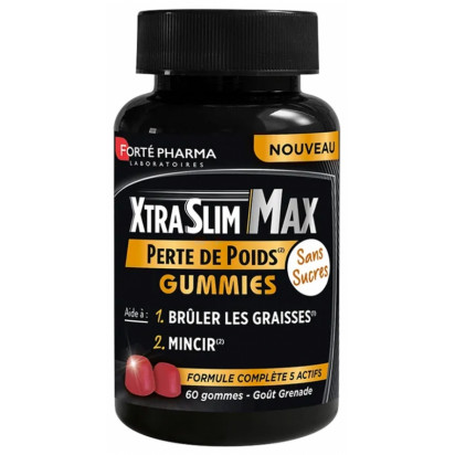 Xtraslim Max perte de poids, 60 gummies Forte Pharma - Parashop