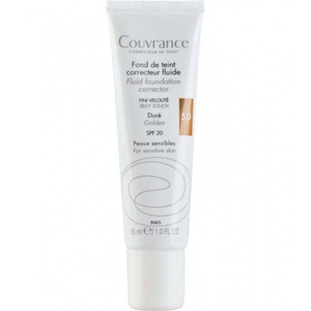 COUVRANCE Fond de teint correcteur fluide, Soleil (05), 30ml