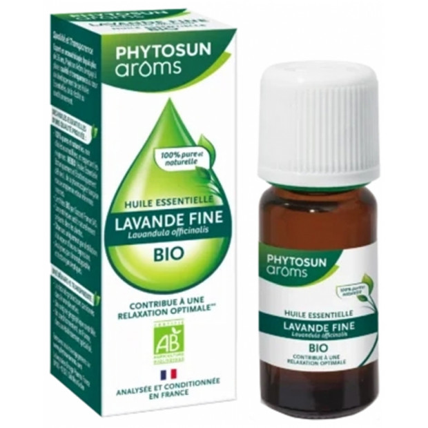 Huile essentielle Lavande Fine bio, 10ml Phytosun Aroms - Parashop