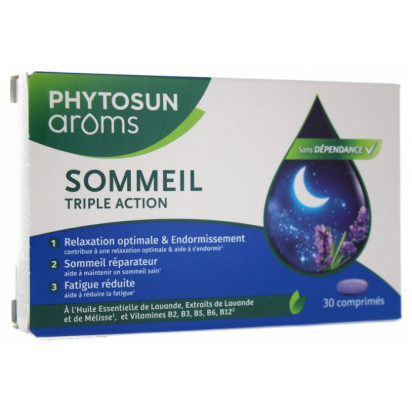 SOMMEIL Triple action, 30 comprimés Phytosun Aroms - Parashop