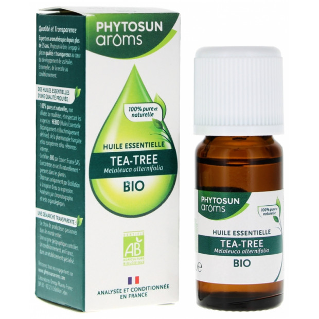 Huile essentielle Tea Tree bio, 10ml Phytosun Aroms - Parashop