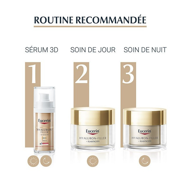 HYALURON-FILLER + ELASTICITY Soin de jour SPF15, 50ml Eucerin - Parashop