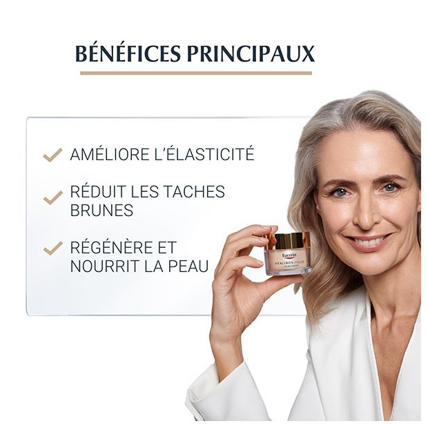 HYALURON-FILLER + ELASTICITY Soin de nuit, 50ml Eucerin - Parashop