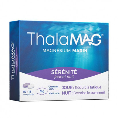 Magnésium marin sérénité jour/nuit, 30 gélules Thalamag - Parashop