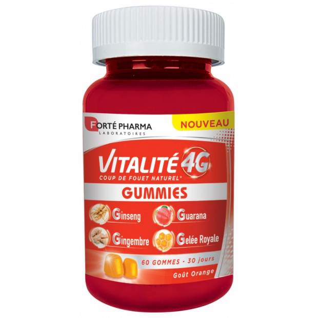 Vitalité 4G, 60 gummies Forte Pharma - Parashop