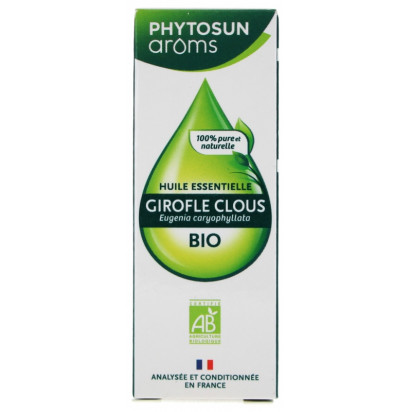 Huile essentielle Clous de Girofle bio, 10ml Phytosun Aroms - Parashop
