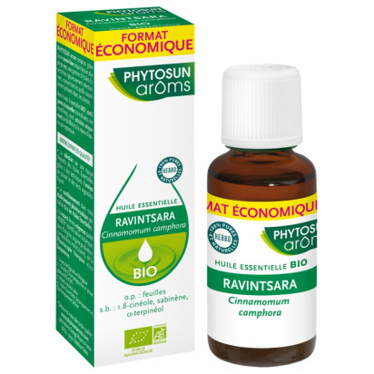 Huile essentielle Ravintsara bio, 30ml Phytosun Aroms - Parashop