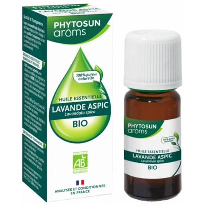 Huile essentielle Lavande Aspic bio, 10ml Phytosun Aroms - Parashop