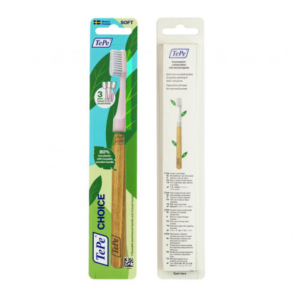 CHOICE Brosse à dents bois 3 têtes Tepe - Parashop