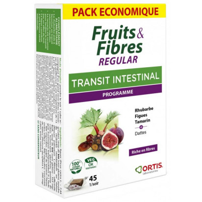 FRUITS & FIBRES Regular transit intestinal 2x24 cubes