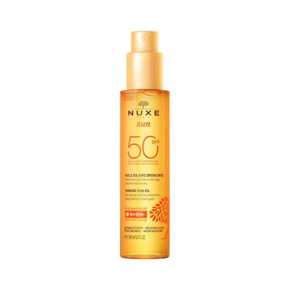 SUN Huile solaire bronzante SPF50, 150ml Nuxe - Parashop