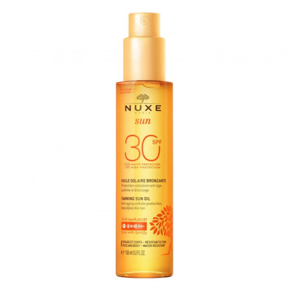 SUN Huile bronzante visage et corps SPF30, 150ml Nuxe - Parashop