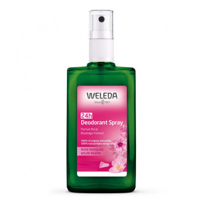 Déodorant à la Rose efficacité 24H, 100 ml Weleda - Parashop