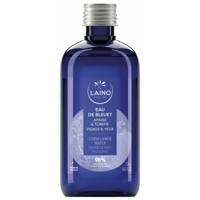 Eau de Bleuet apaisante visage & yeux, 250ml Laino - Parashop