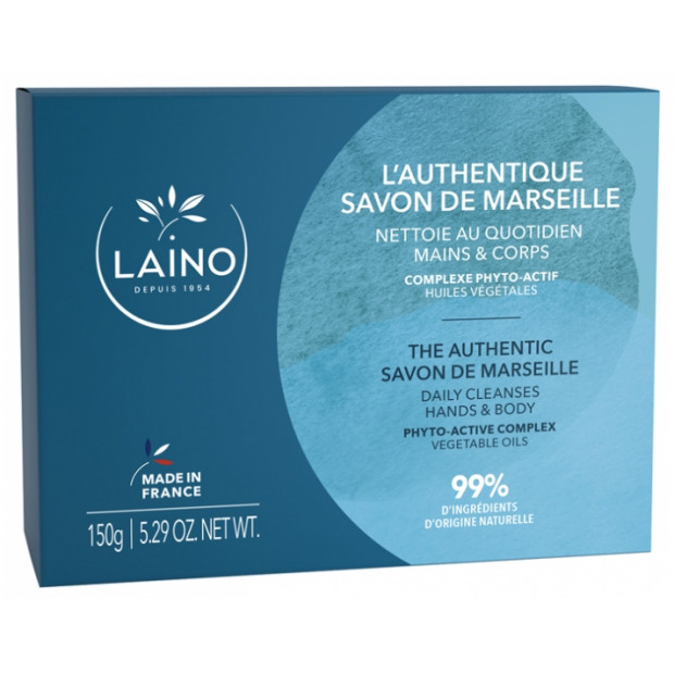 L'Authentique Savon de Marseille mains & corps, 150g Laino - Parashop