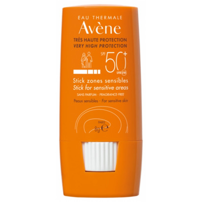 Solaire Stick Zones Sensibles SPF50+, 8g Avene - Parashop