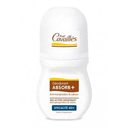 DéodorantS, Deo Aborb + Roll On Efficacite 48H, 50ml