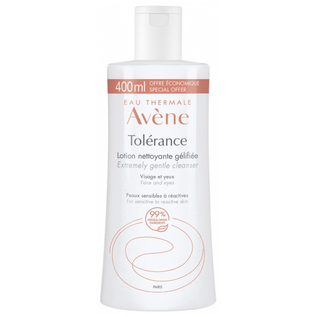 TOLERANCE Lotion Nettoyante Gélifiée, 400ml Avene - Parashop